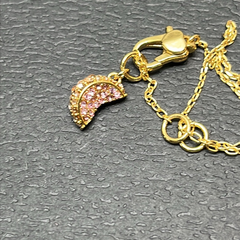 KATE SPADE GOLD PLATED PEACH NECKLACE NWT - Picture 4 of 8